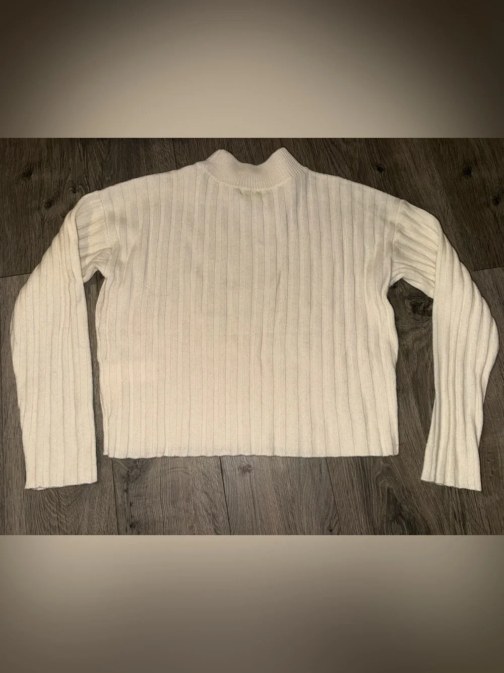 NWT Madewell Mockneck Crop wool blend Sweater size small